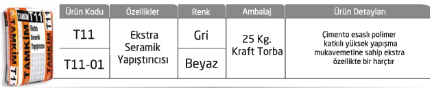 Limestone T11 Extra Seramik Yapıştırıcısı (64/Palet)✓